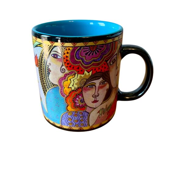 Laurel Burch Artistic Mug Gypsy Spirit Ceramic Coffee Tea Wine Things 2004 - Picture 1 of 9